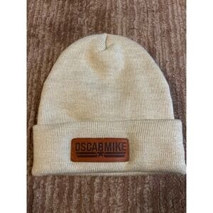 Oscar Mike Beanie Knit Hat Cuffed Made in USA‎ Winter Warm